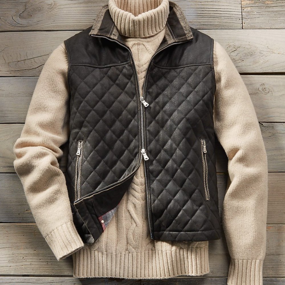 Patrick James Lambskin Vest